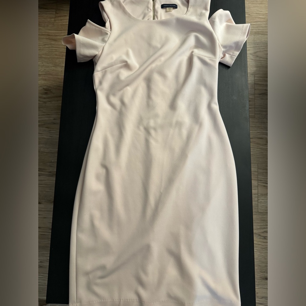 Calvin Klein Light Pink Off Shoulder Dress